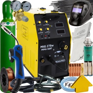 Spawarka MAGNUM MIG 278W MMA IGBT MIG/MAG FCAW MMA 280A 400V ZESTAW 1