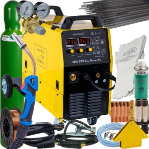 Spawarka MAGNUM MIG 275 EASY SYNERGIA ALU PULS MIG MMA TIG 270A 400V 4x4 ZESTAW 3