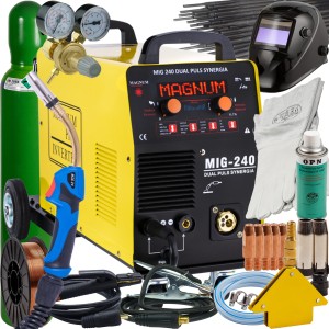 SPAWARKA MIGOMAT MAGNUM 240 DUAL PULS TIG 200A MMA 4X4 ZESTAW 1