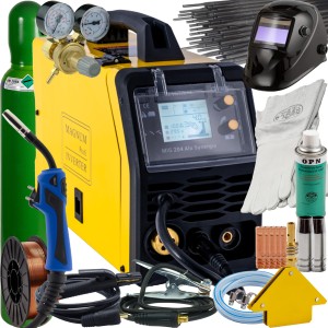 Spawarka MAGNUM MIG 204 ALU SYNERGIA MIG/MAG MMA TIG FCAW 200A 230V ZESTAW 1