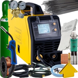 Spawarka MAGNUM MIG 204 ALU SYNERGIA MIG/MAG MMA TIG FCAW 200A 230V ZESTAW 3